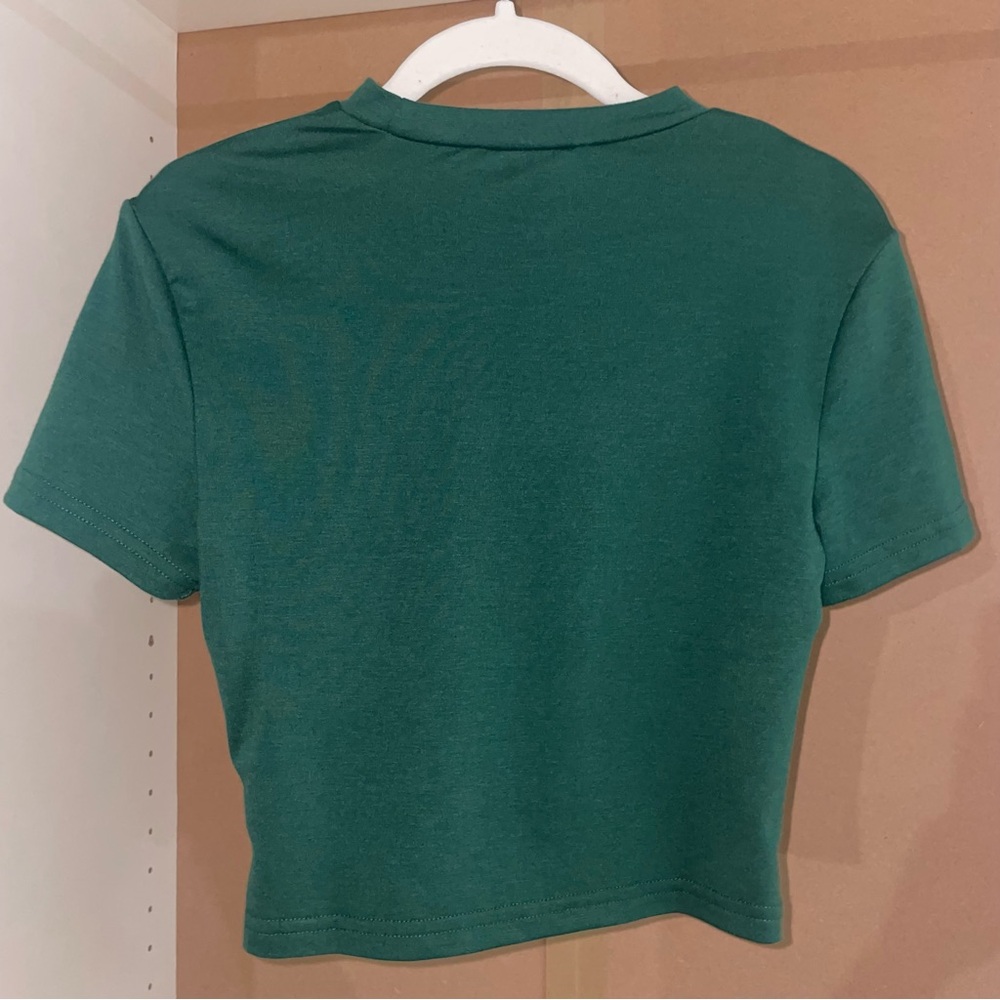Green Cropped Cider T-Shirt